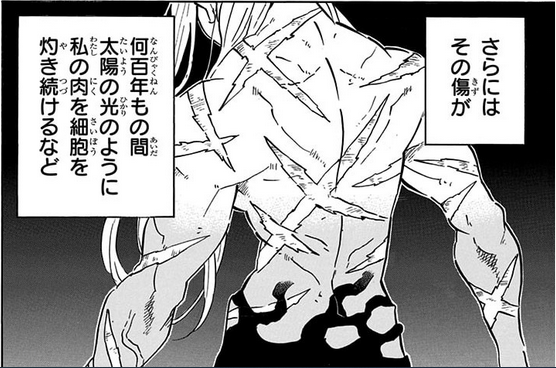 鬼滅の刃 何百年も残る肉と細胞を灼き続ける傷跡